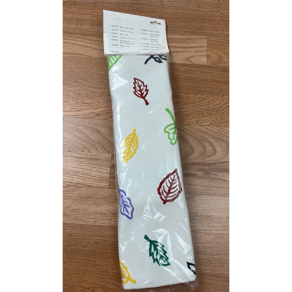 Pier 1 Imports Director's Chair Cover Leaf Leaves White 100% Cotton NEW - Picture 4 of 4